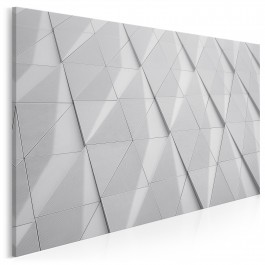 Symetria bieli - fotoobraz do salonu - 120x80 cm