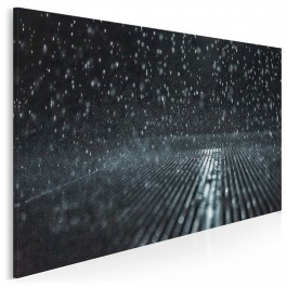 Melodia deszczu - nowoczesny obraz na płótnie - 120x80 cm