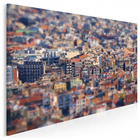 Klimatyczna Barcelona - fotoobraz do sypialni - 120x80 cm