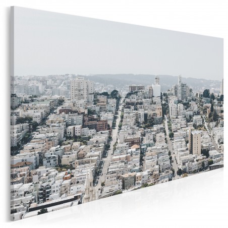 Białe San Francisco - fotoobraz do salonu - 120x80 cm