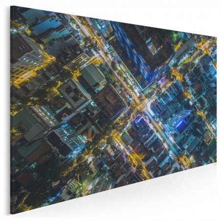 Dachy metropolii - fotoobraz na płótnie - 120x80 cm