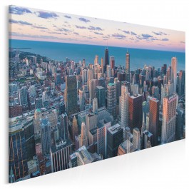 Wietrzne miasto - nowoczesny obraz na płótnie