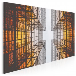 Ciekłe i stałe - nowoczesny obraz na płótnie - 120x80 cm