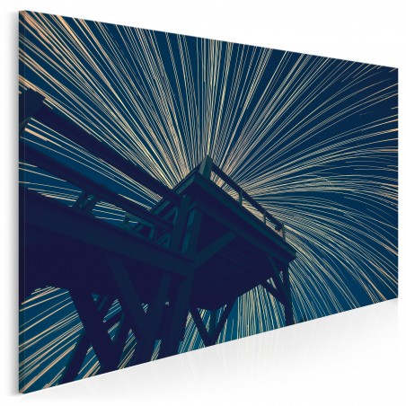 Festiwal świateł - fotoobraz do sypialni - 120x80 cm