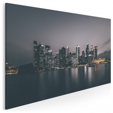 Wielkomiejski blask - fotoobraz do sypialni - 120x80 cm