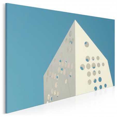 Kod architektoniczny - nowoczesny obraz na płótnie - 120x80 cm