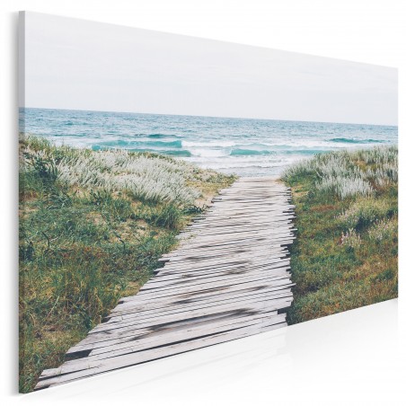 Most przez wydmy - zdjęcie na płótnie - 120x80 cm