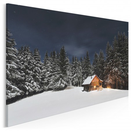 Leśny spokój - nowoczesny obraz na płótnie - 120x80 cm