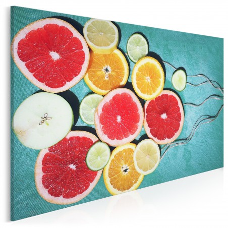 Kompozycja z cytrusami - fotoobraz do kuchni - 120x80 cm