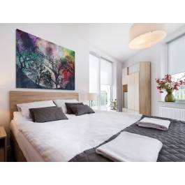 Magiczna pełnia - nowoczesny obraz do sypialni - 120x80 cm