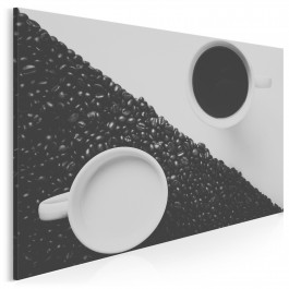 Kawa z mlekiem - fotoobraz do kuchni - 120x80 cm