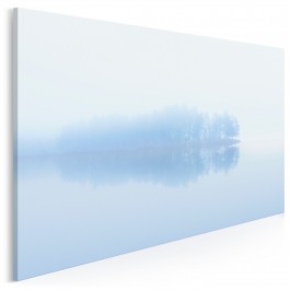 Delikatność błękitu - nowoczesny obraz na płótnie - 120x80 cm