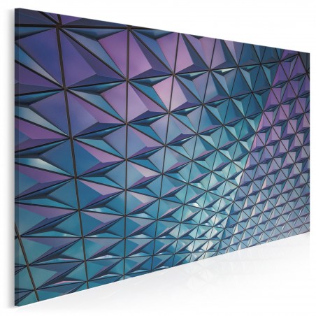 Korytarze świateł - nowoczesny obraz na płótnie - 120x80 cm