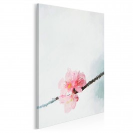 Gałązka kwiecia - nowoczesny obraz na płótnie - 50x70 cm