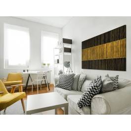 Złote runo - nowoczesny obraz do salonu- 120x80 cm