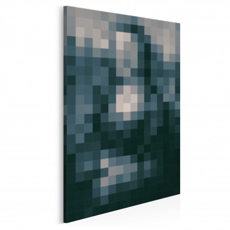 Znana osobistość w stylu pixel art - nowoczesny obraz na płótnie - 50x70 cm