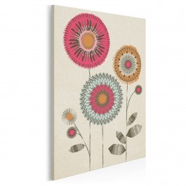Kwieciste piękności - nowoczesny obraz na płótnie - 50x70 cm