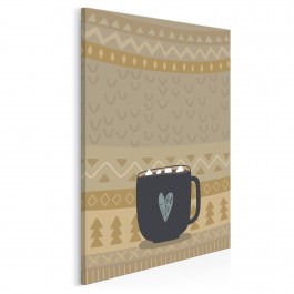 Kubek rozkoszy - nowoczesny obraz na płótnie - 50x70 cm