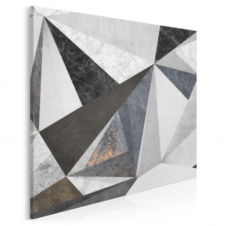 Betonowy las - nowoczesny obraz na płótnie - 80x80 cm