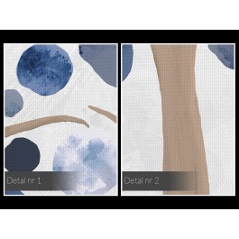 Oaza błękitu - nowoczesny obraz do salonu - 120x80 cm