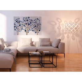 Oaza błękitu - nowoczesny obraz do salonu - 120x80 cm