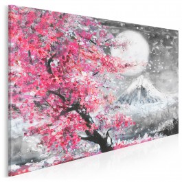 Święto Hanami - nowoczesny obraz na płótnie - 120x80 cm