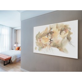 Przyjaźń czy kochanie? - nowoczesny obraz na płótnie - 120x80 cm