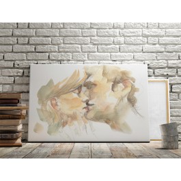 Przyjaźń czy kochanie? - nowoczesny obraz na płótnie - 120x80 cm