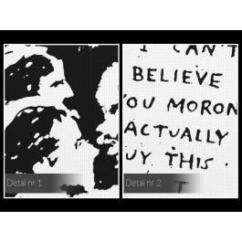 Banksy - Tłum - nowoczesny obraz na płótnie - 120x80 cm