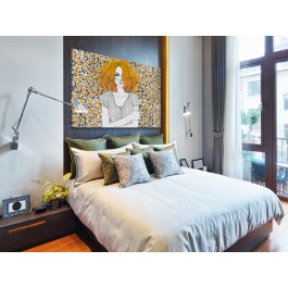 Marzycielka - nowoczesny obraz na płótnie
