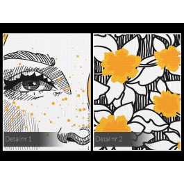 Marzycielka - nowoczesny obraz na płótnie