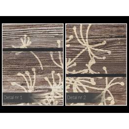 Dmuchawiec na drewnie - nowoczesny obraz na płótnie - 50x70 cm Dmuchawiec na drewnie - nowoczesny obraz na płótnie - 50x70 cm