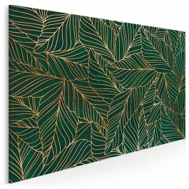 Szmaragdowy kobierzec - nowoczesny obraz do sypialni