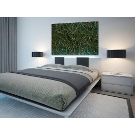 Szmaragdowy kobierzec - nowoczesny obraz do sypialni - 120x80 cm