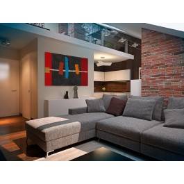 Nuta optymizmu - nowoczesny obraz na płótnie - 120x80 cm