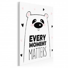 Every moment matters - nowoczesny obraz na płótnie - 50x70 cm