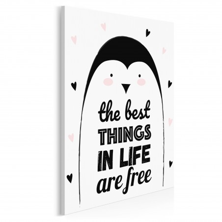 The best things in life are free - nowoczesny obraz na płótnie - 50x70 cm
