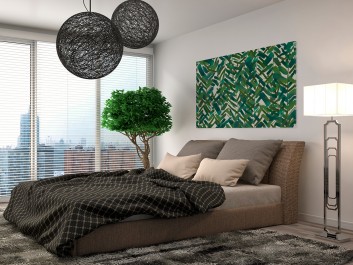 W zielonym gaju - nowoczesny obraz na płótnie - 120x80 cm W zielonym gaju - nowoczesny obraz na płótnie - 120x80 cm