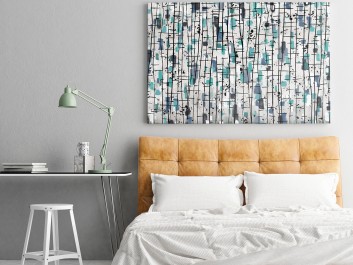 Nordyckie legendy - nowoczesny obraz do sypialni