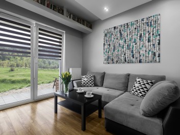 Nordyckie legendy - nowoczesny obraz do sypialni