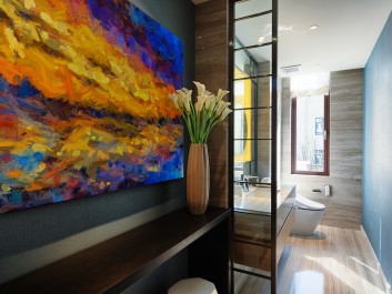 Przypływ o brzasku - nowoczesny obraz na płótnie - 120x80 cm