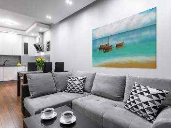 Za horyzont - nowoczesny obraz do salonu - 120x80 cm