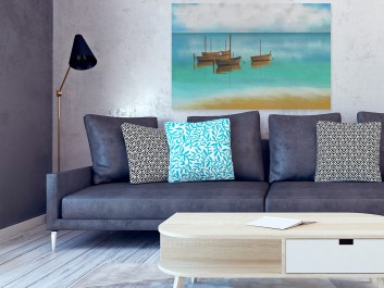 Za horyzont - nowoczesny obraz do salonu - 120x80 cm