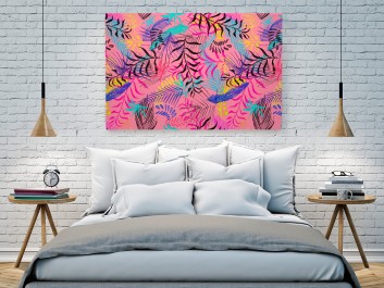 Palmiarnia - nowoczesny obraz na płótnie