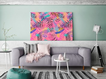 Palmiarnia - nowoczesny obraz na płótnie