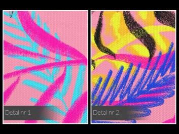 Palmiarnia - nowoczesny obraz na płótnie