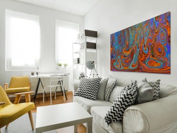Wymiary czasu - nowoczesny obraz na płótnie - 120x80 cm Wymiary czasu - nowoczesny obraz na płótnie - 120x80 cm