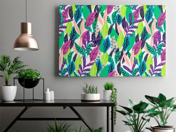 Herbarium - nowoczesny obraz do sypialni - 120x80 cm Herbarium - nowoczesny obraz do sypialni - 120x80 cm