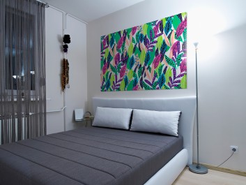 Herbarium - nowoczesny obraz do sypialni - 120x80 cm Herbarium - nowoczesny obraz do sypialni - 120x80 cm