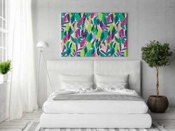 Herbarium - nowoczesny obraz do sypialni - 120x80 cm Herbarium - nowoczesny obraz do sypialni - 120x80 cm